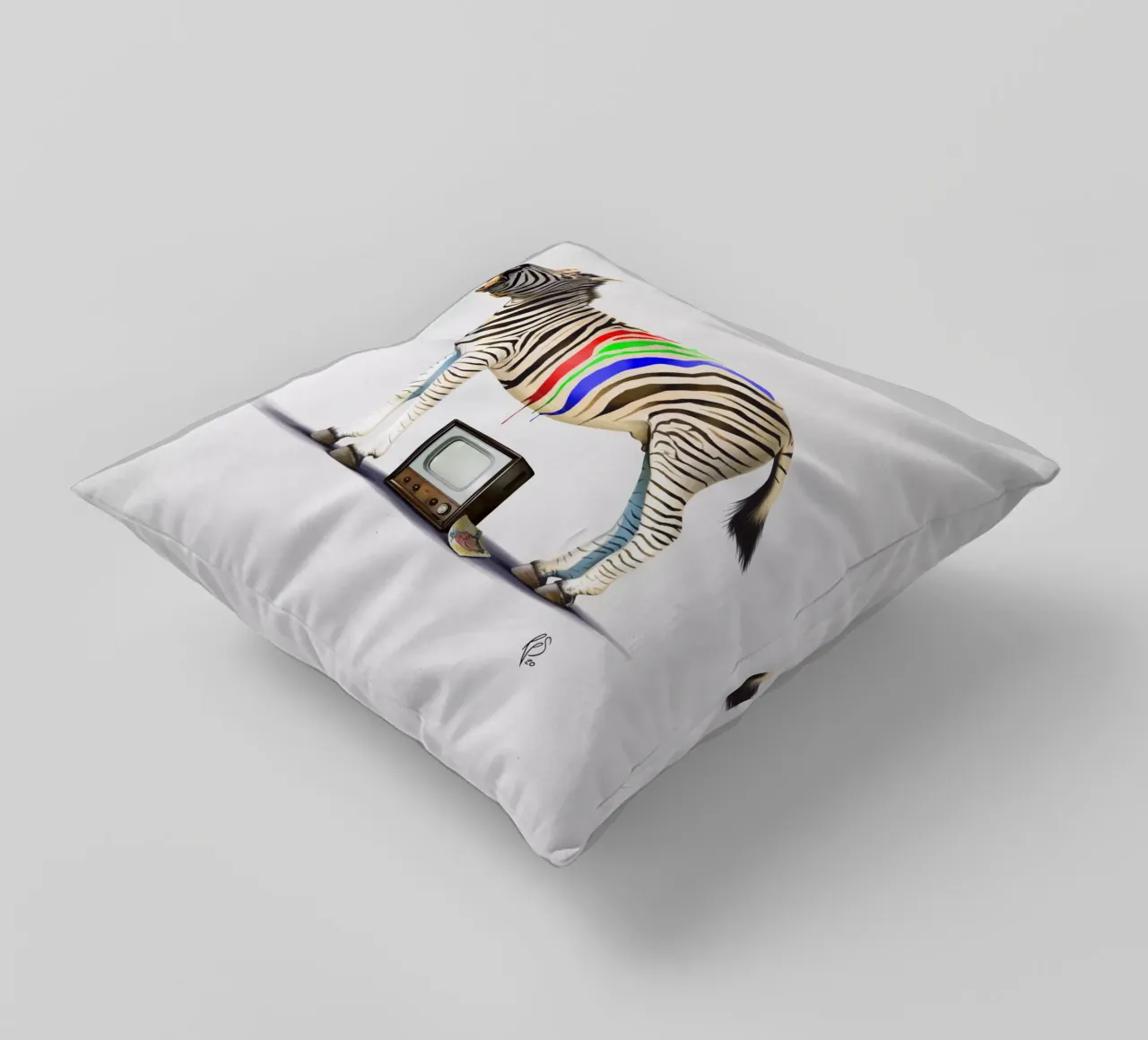 Fifty Three (Wordless) cuscino da Rob Art | Illustration