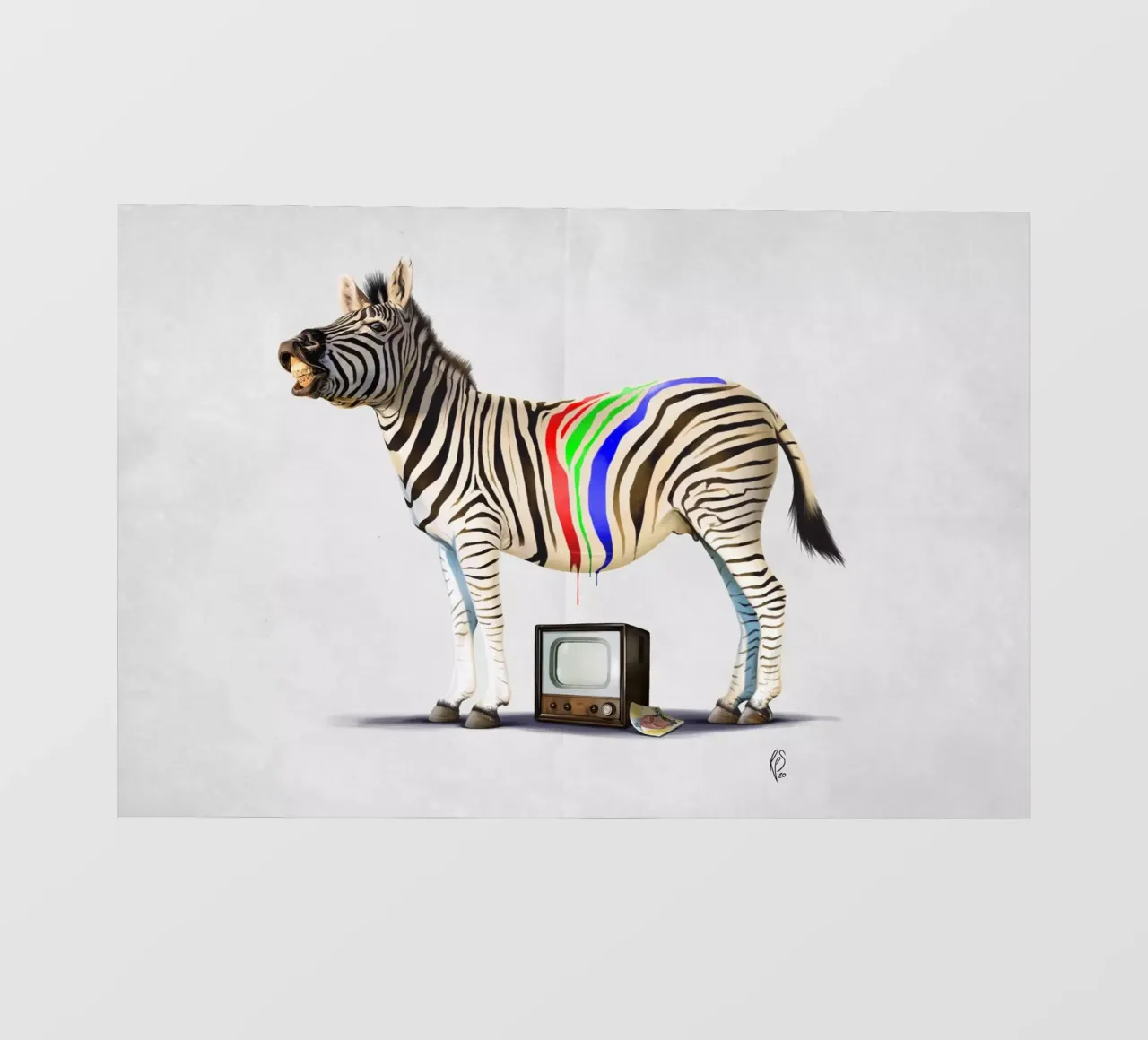 Fifty Three (Wordless) pellicola backlit da Rob Art | Illustration