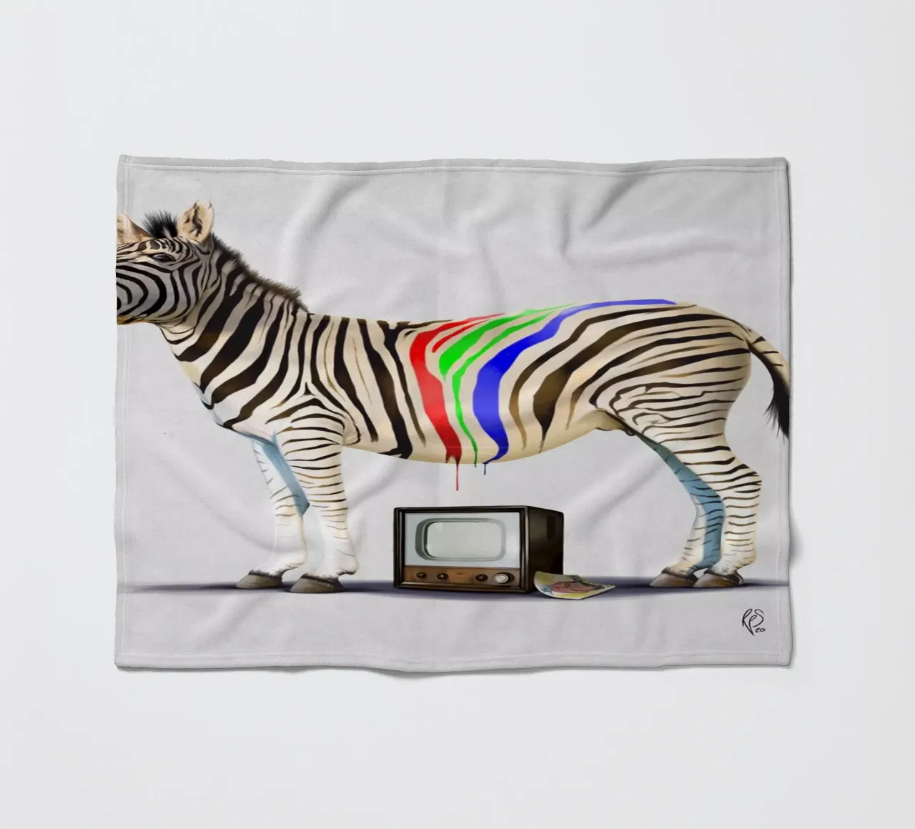 Fifty Three (Wordless) coperta in pile da Rob Art | Illustration