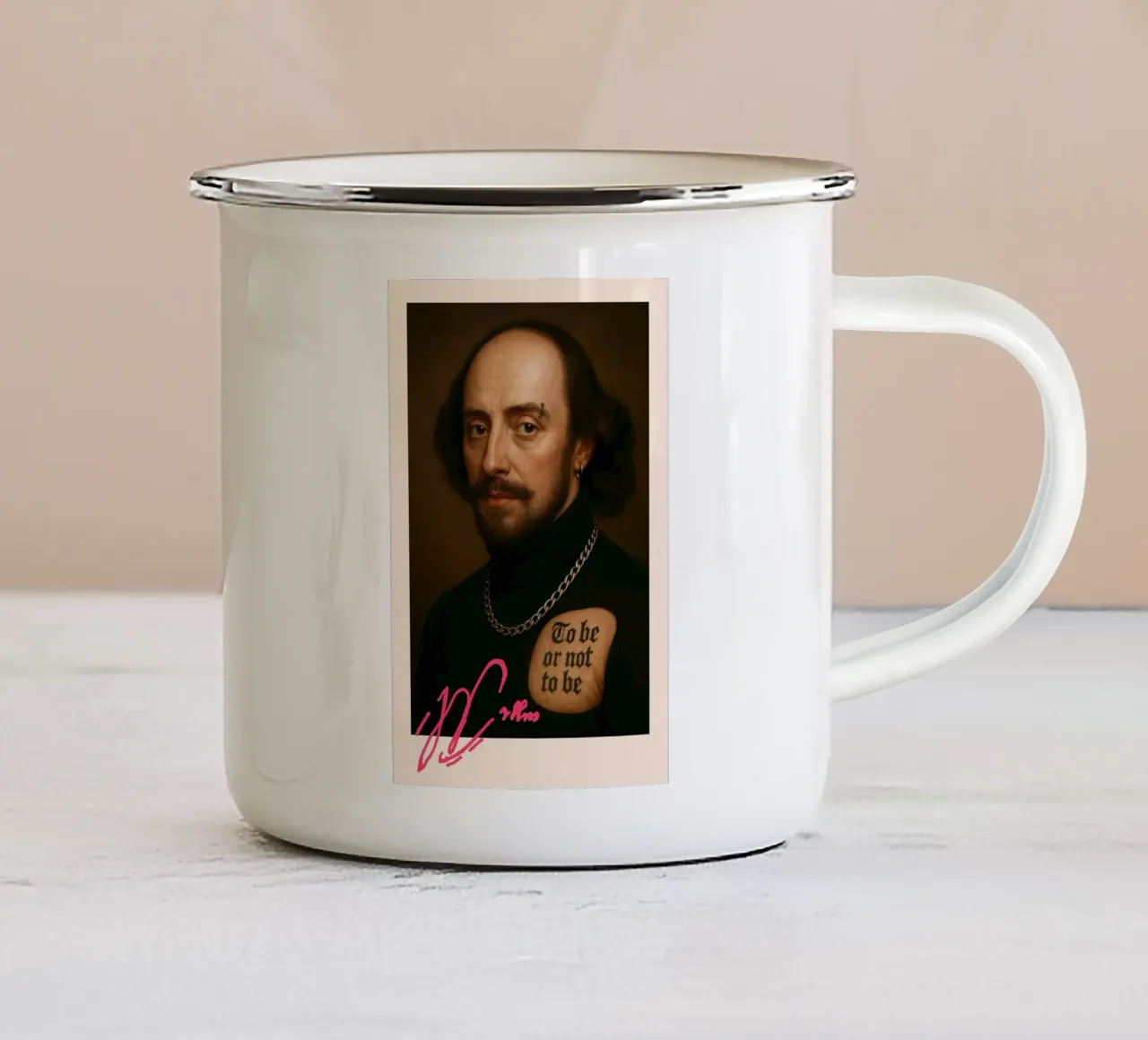 Shakespeare – Ink & Irony tazza in smalto da CNTRL