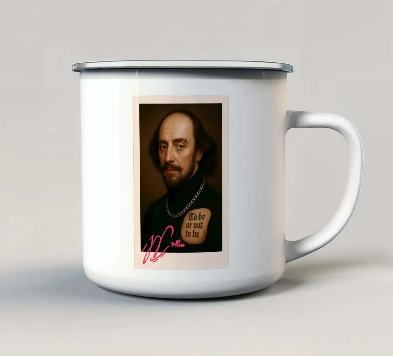 Shakespeare – Ink & Irony tazza in smalto da CNTRL