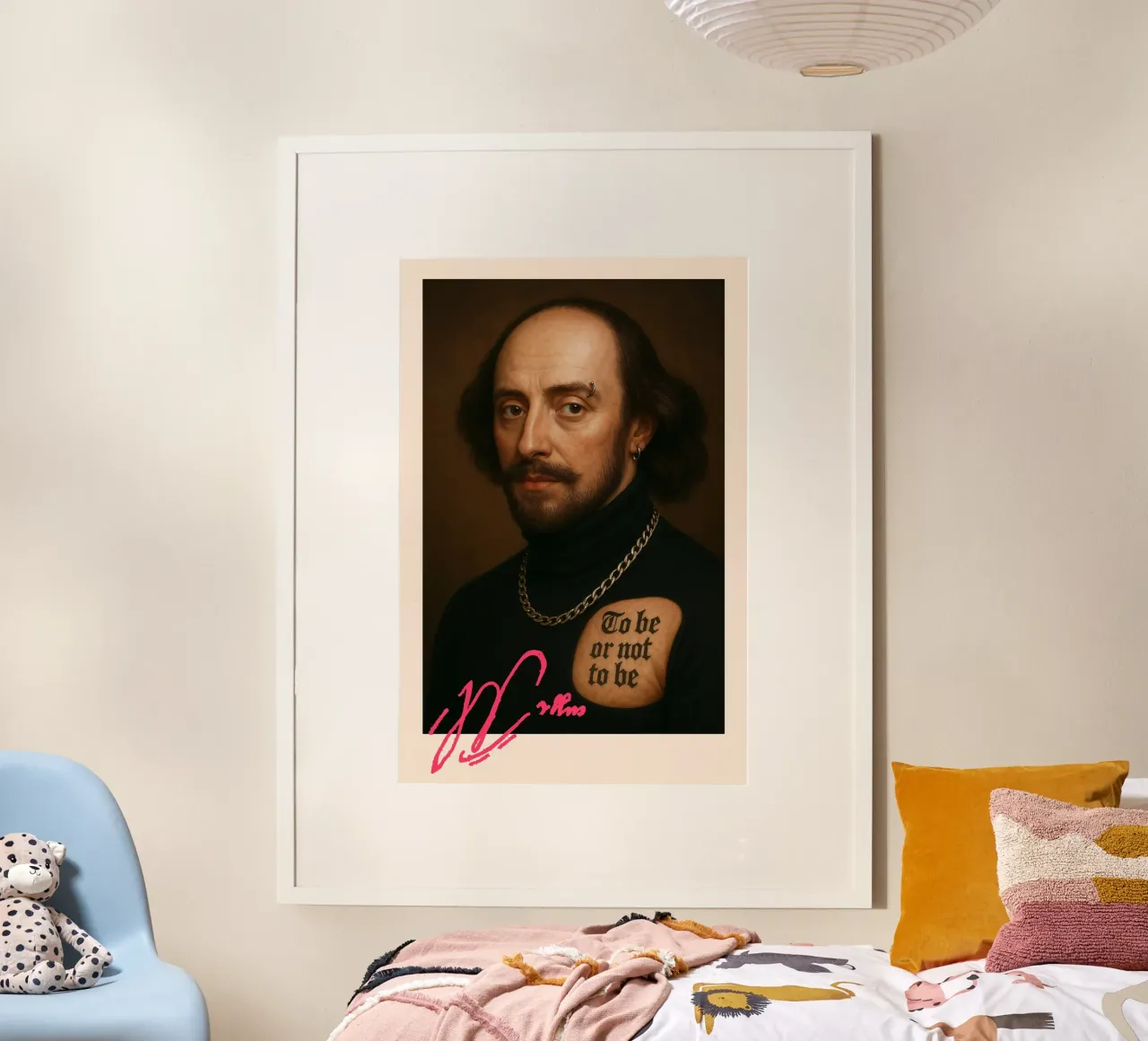 Shakespeare – Ink & Irony poster con telaio in alluminio da CNTRL