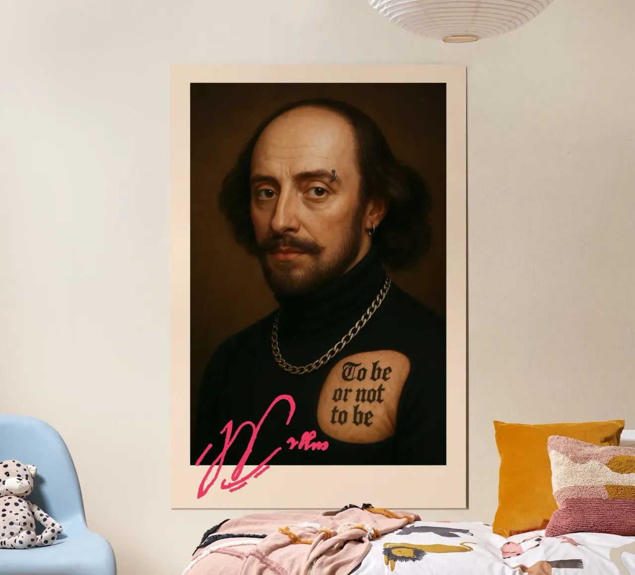Shakespeare – Ink & Irony poster con telaio in alluminio da CNTRL