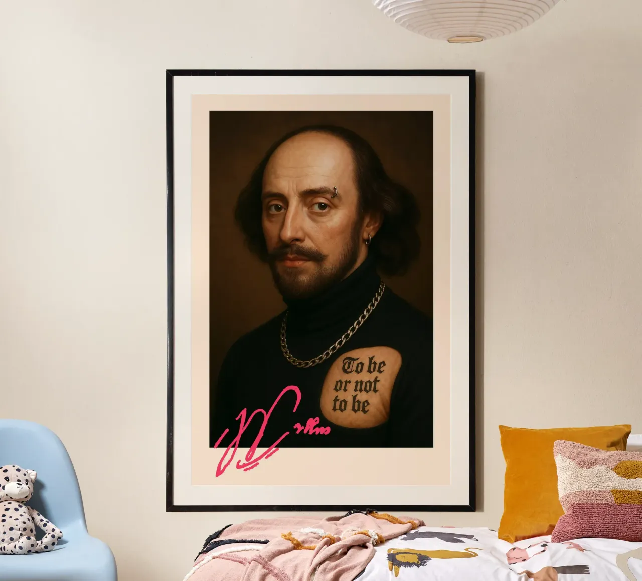 Shakespeare – Ink & Irony poster con telaio in alluminio da CNTRL