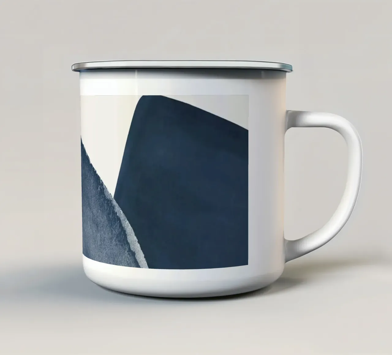 Paesaggio blu tazza in smalto da Rose Beck Art
