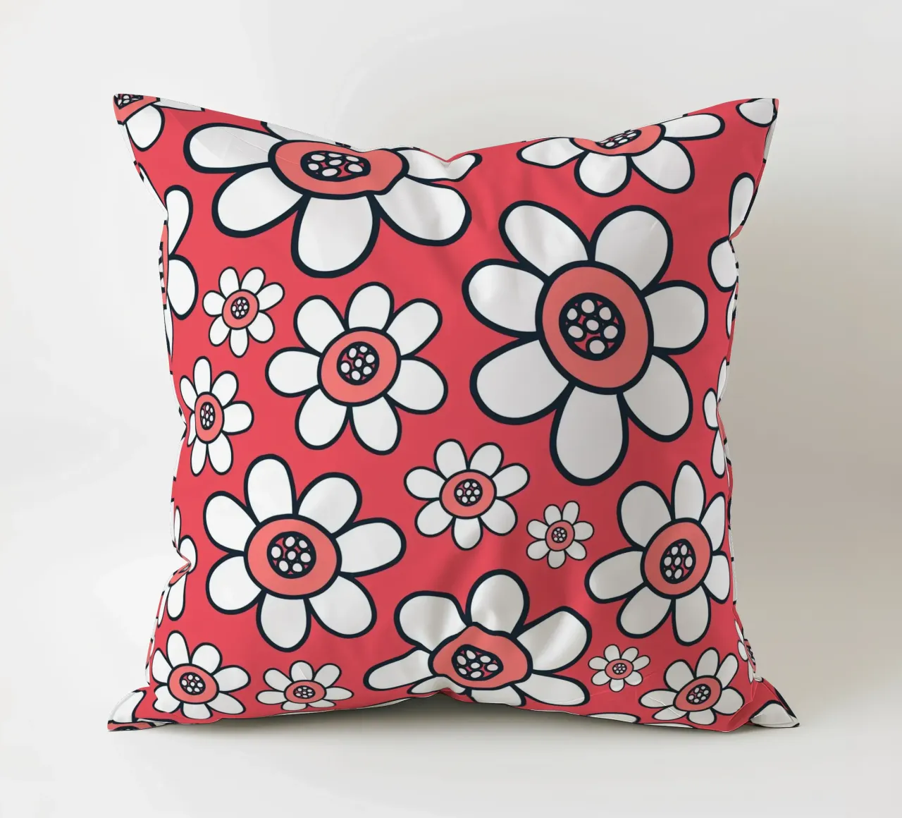 Happy Bloom Doodles decorative cushion by Happy Littles