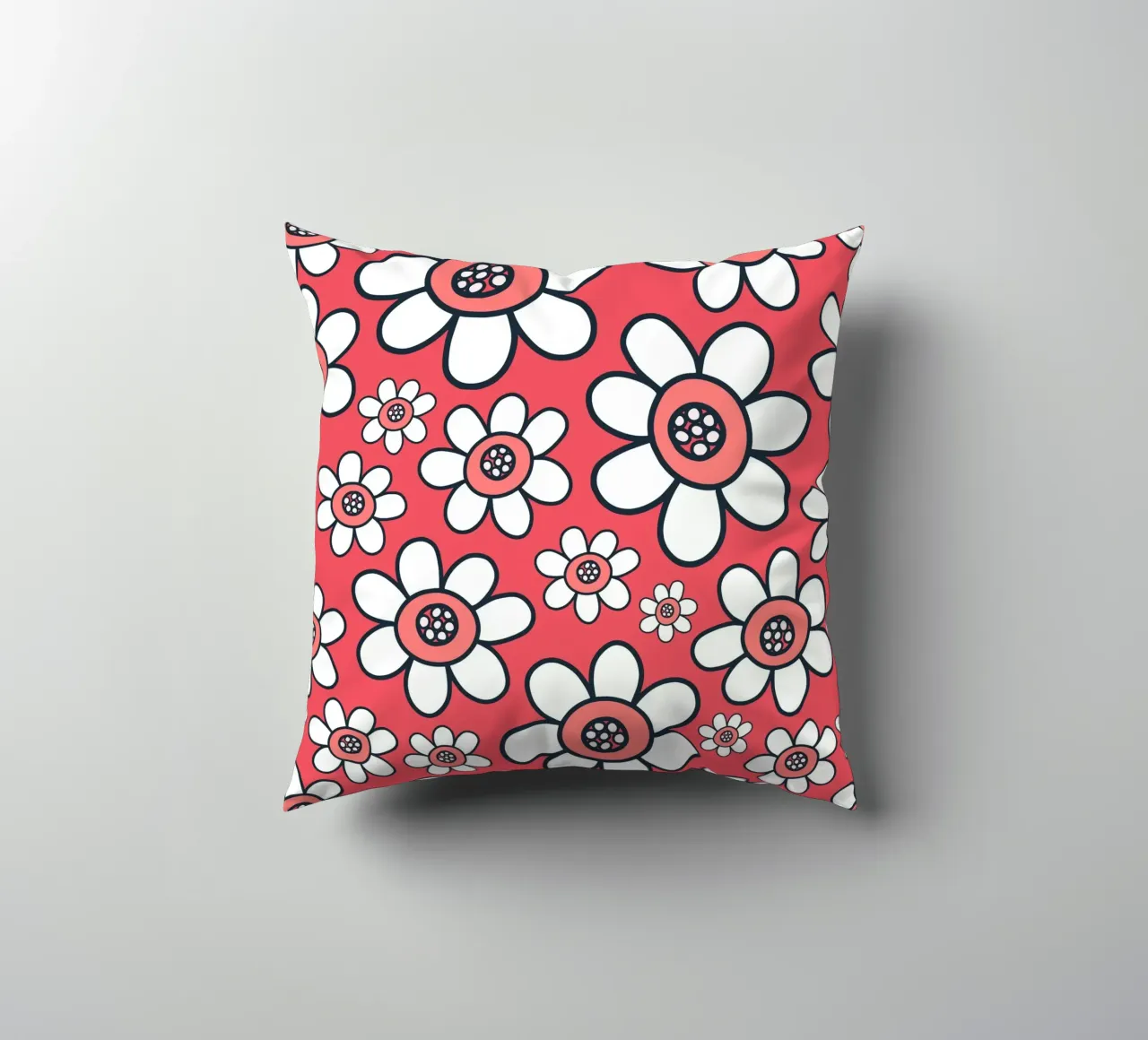 Happy Bloom Doodles decorative cushion by Happy Littles