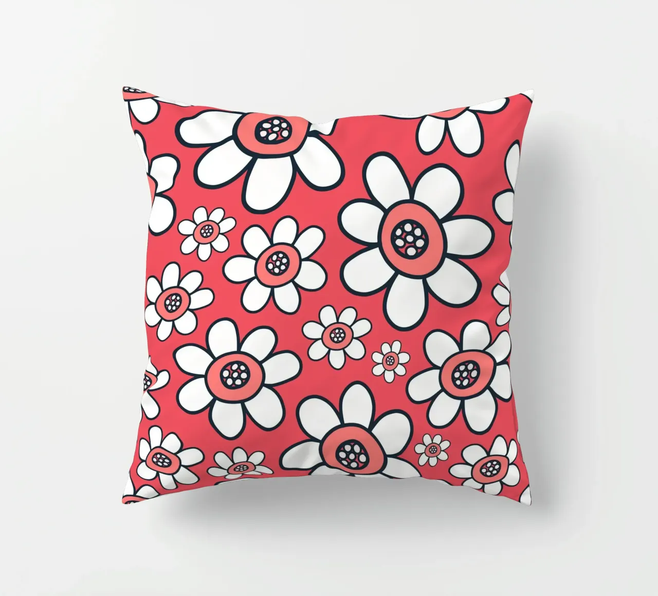 Happy Bloom Doodles decorative cushion by Happy Littles