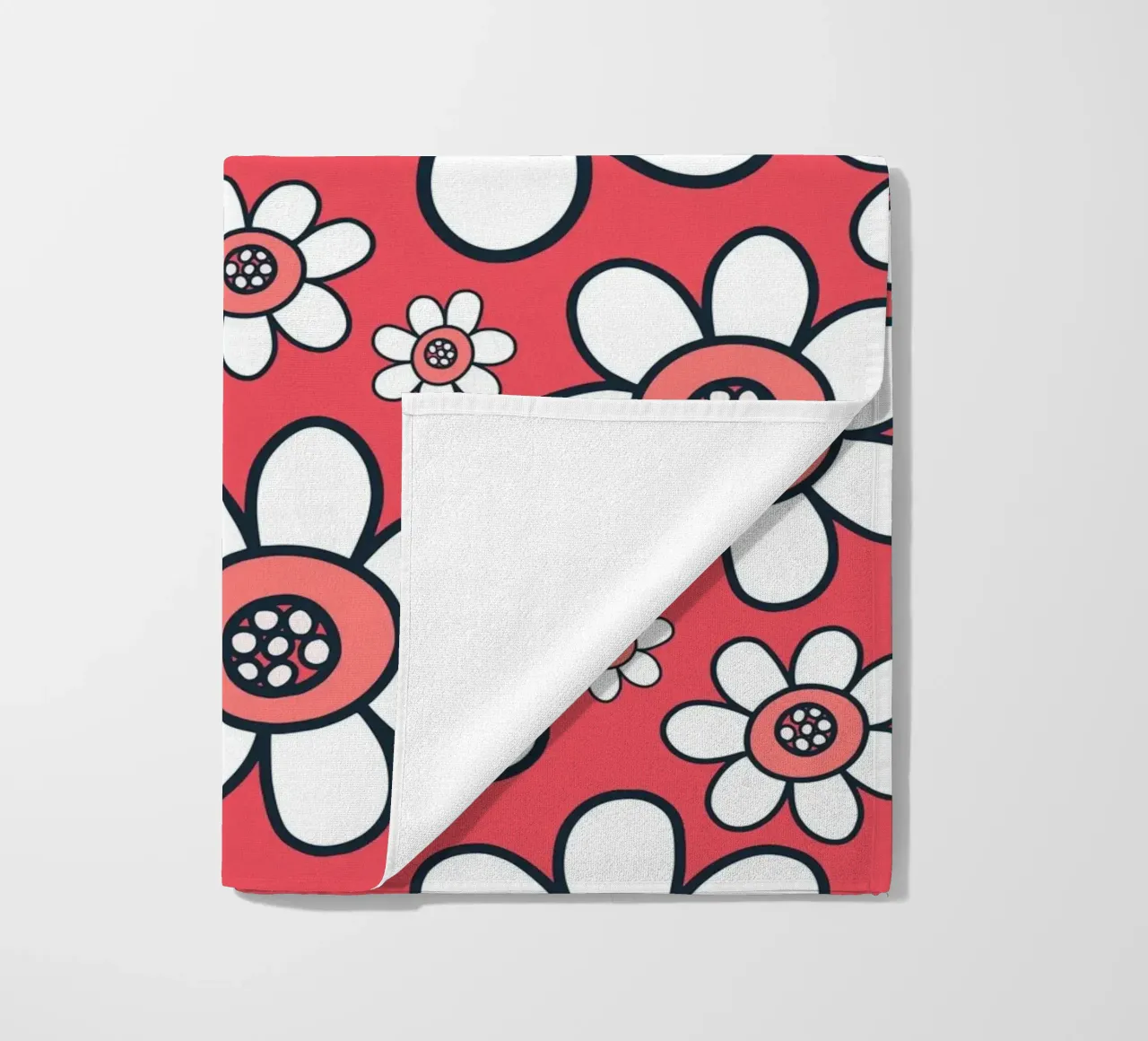 Happy Bloom Doodles beach towel by Happy Littles