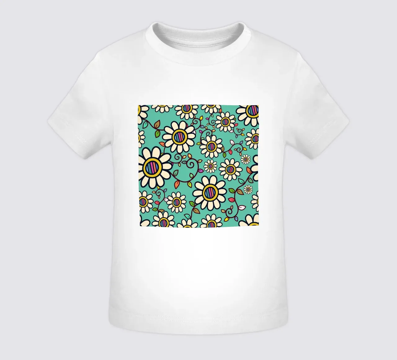 Happy Bloom Doodles baby t-shirt by Happy Littles