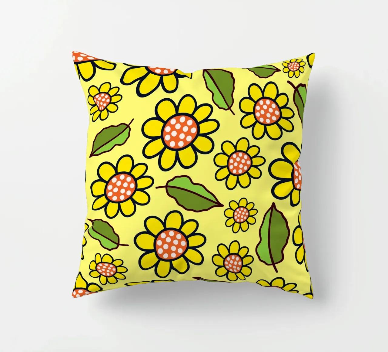 Happy Bloom Doodles decorative cushion by Happy Littles