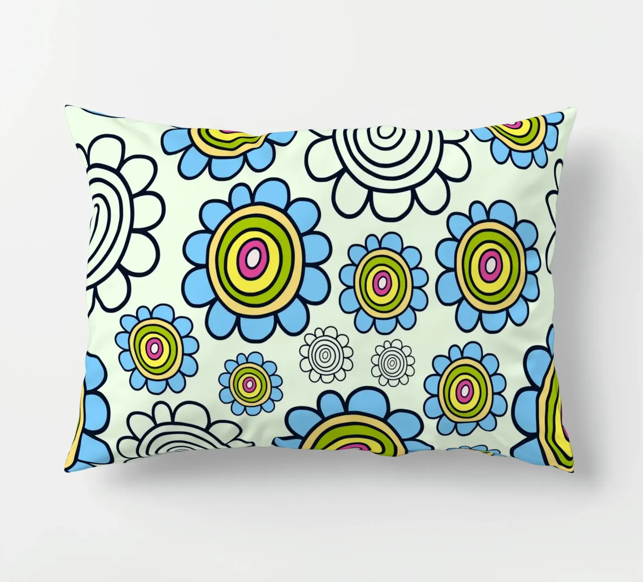 Happy Bloom Doodles decorative cushion by Happy Littles