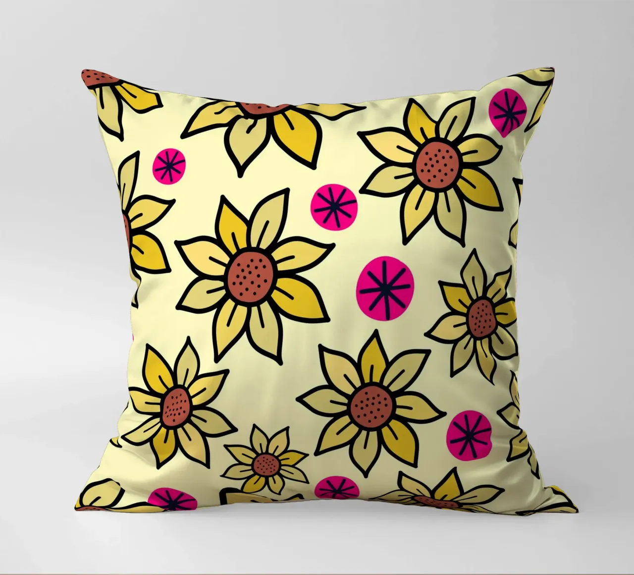 Happy Bloom Doodles decorative cushion by Happy Littles