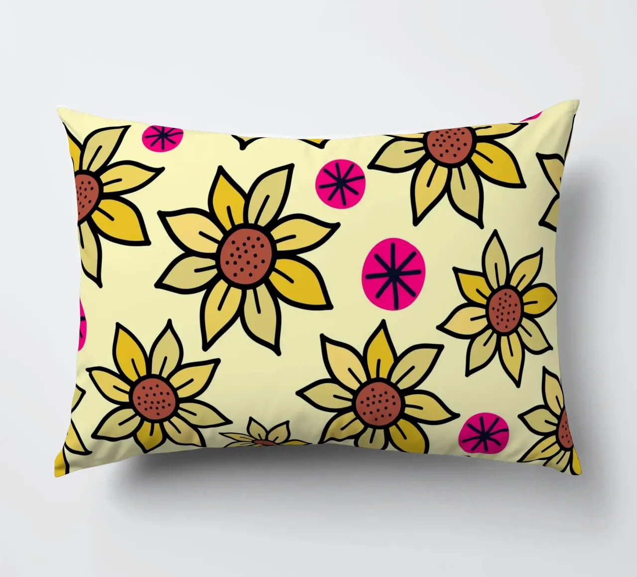 Happy Bloom Doodles decorative cushion by Happy Littles