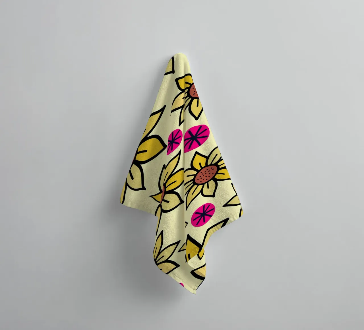 Happy Bloom Doodles towel by Happy Littles