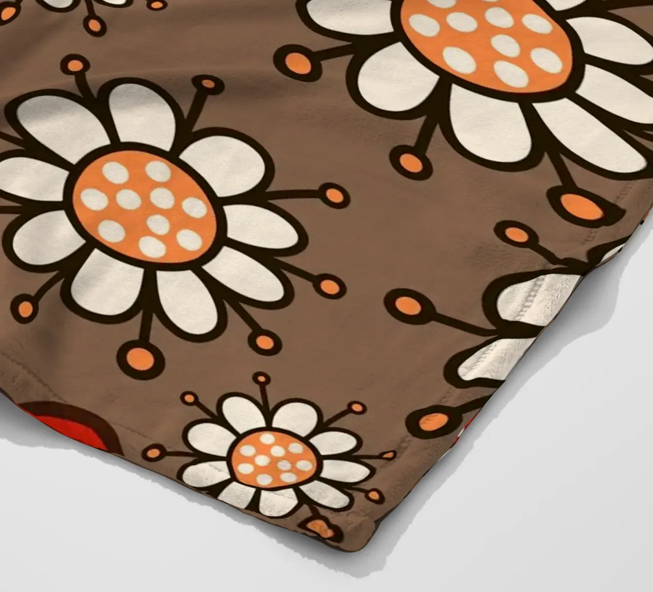 Happy Bloom Doodles fleece blanket by Happy Littles