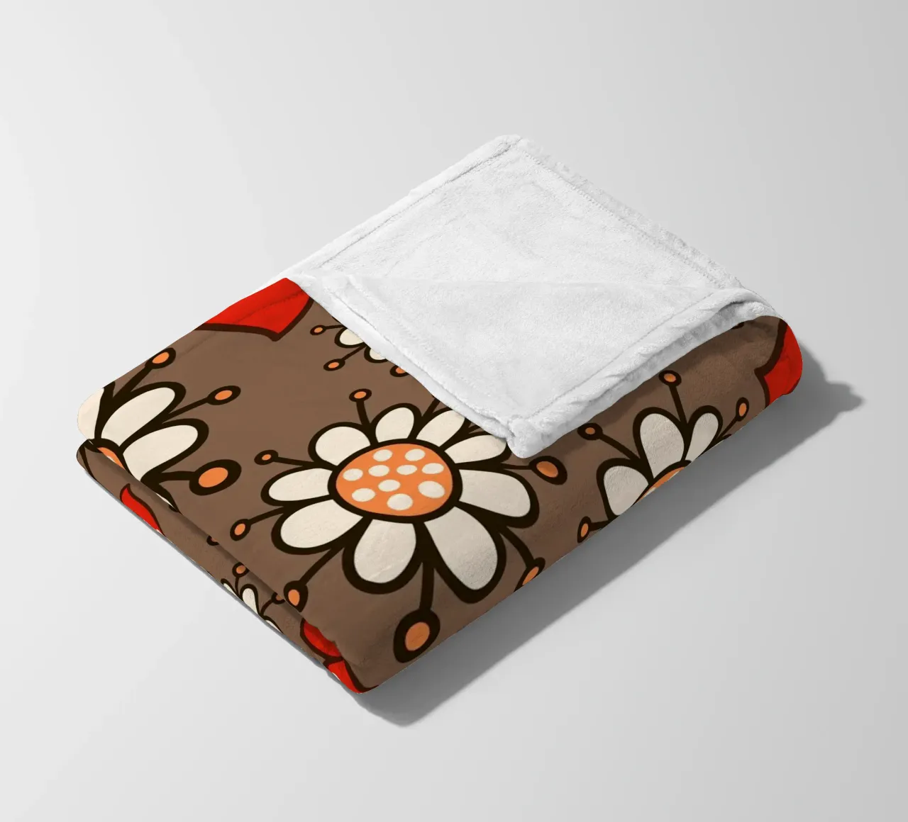 Happy Bloom Doodles fleece blanket by Happy Littles