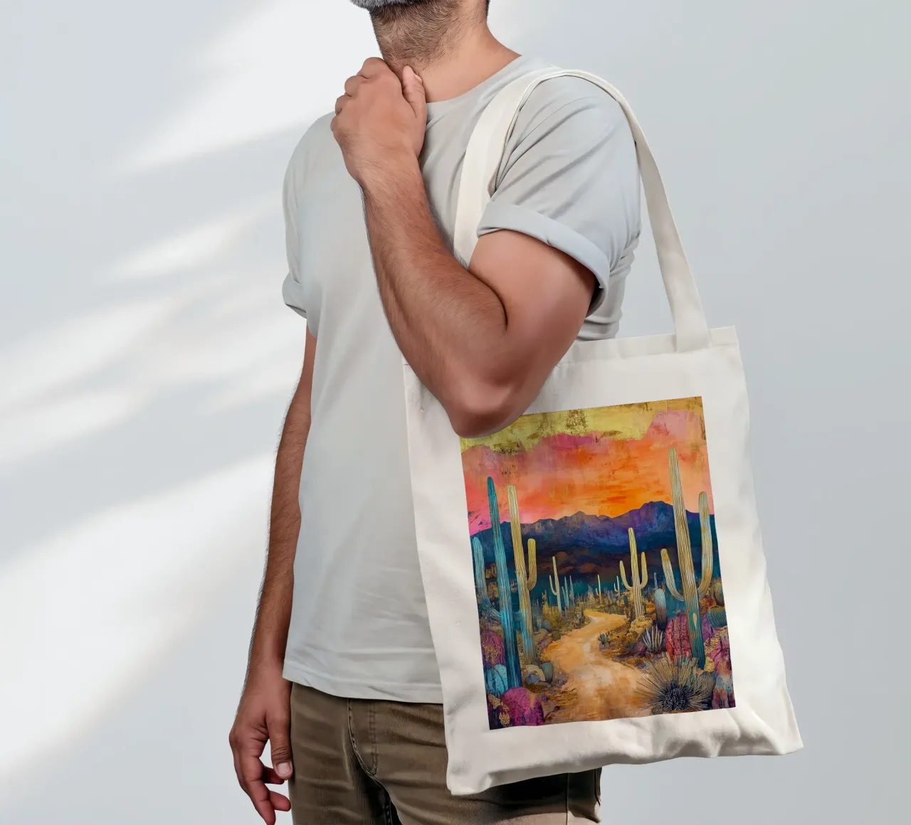 Paesaggio messicano borsa in juta da Justyna Jaszke JBJart