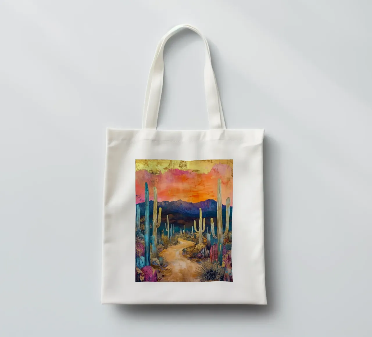 Paesaggio messicano borsa in juta da Justyna Jaszke JBJart