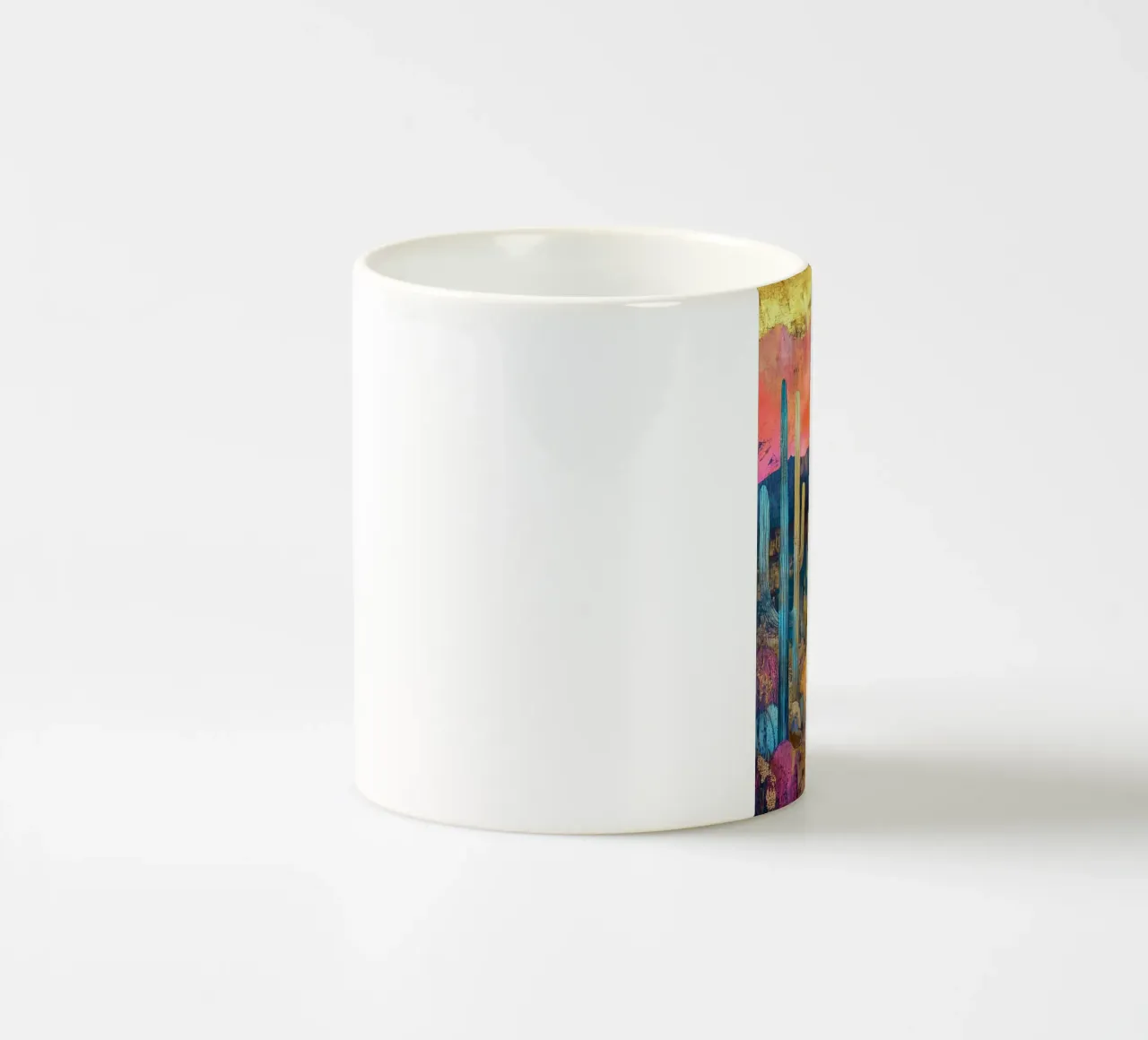 Paesaggio messicano tazza in ceramica da Justyna Jaszke JBJart