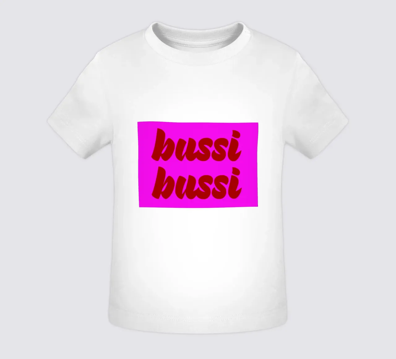 Bussi maglietta neonato da Flo Klein