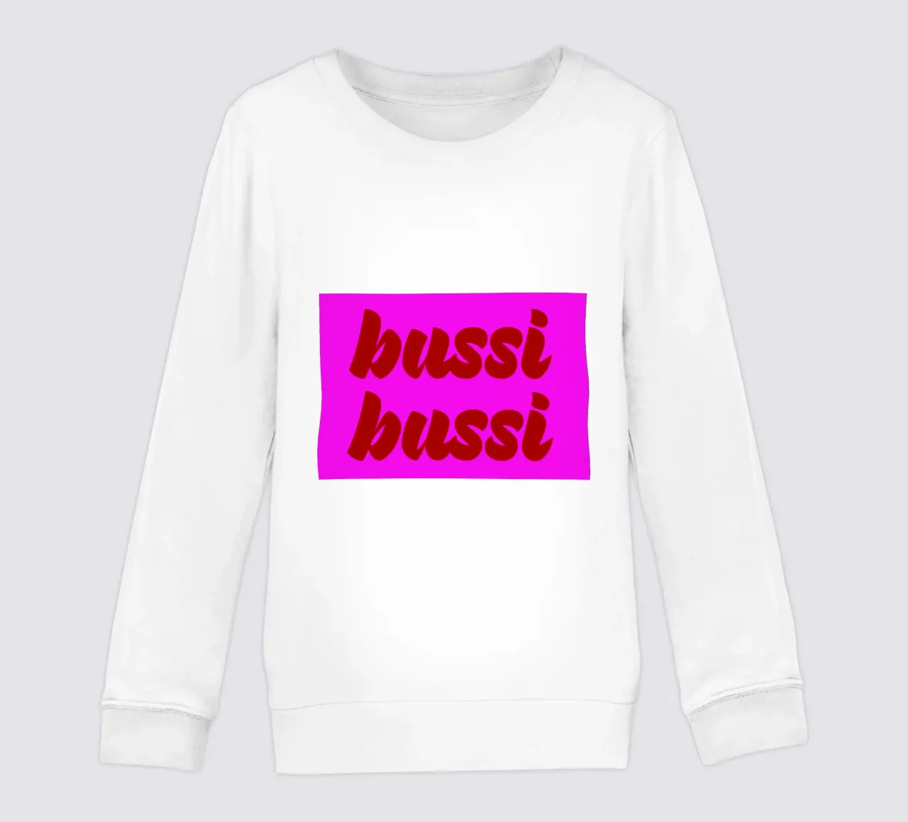 Bussi felpa bambino da Flo Klein