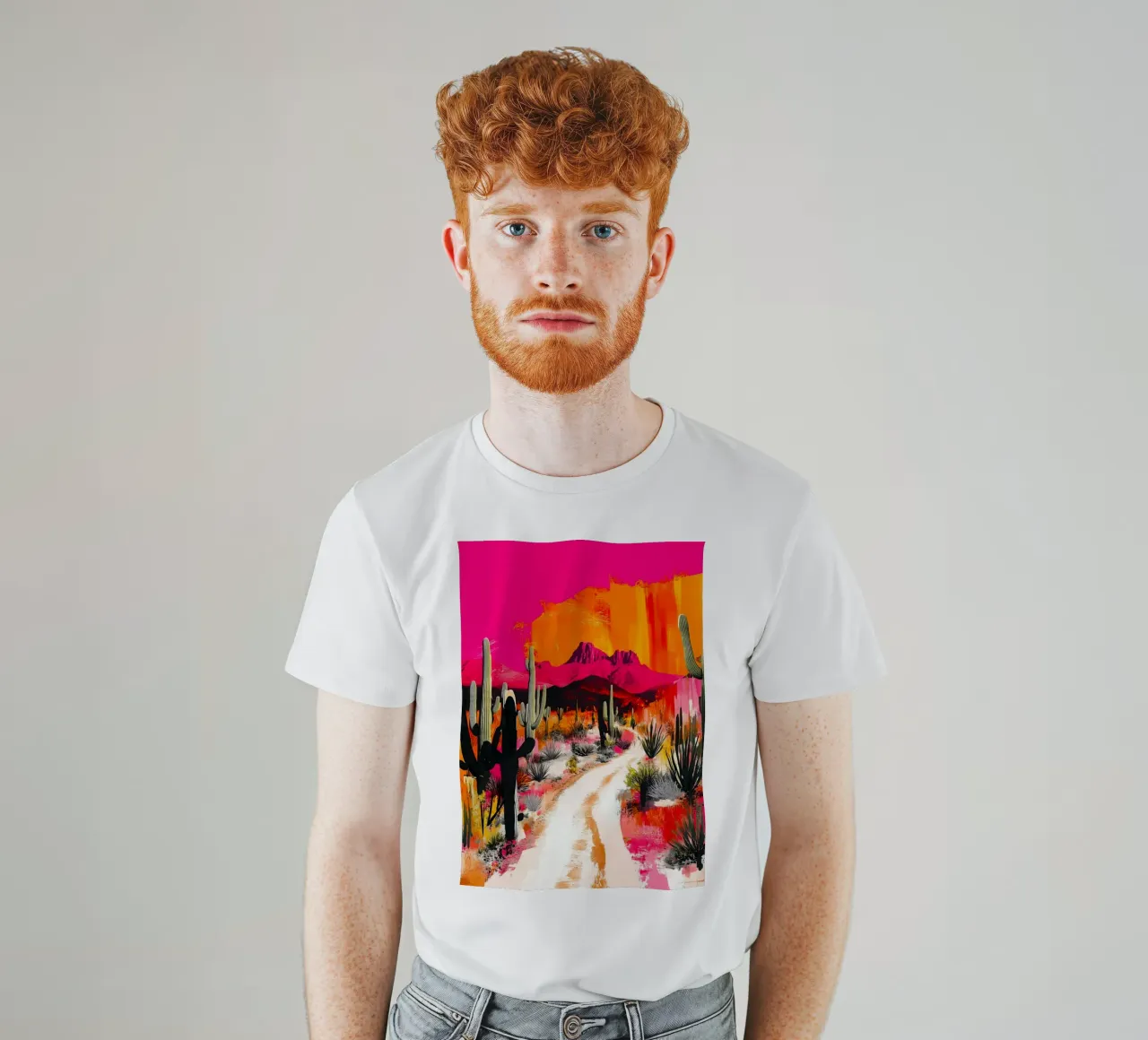 Mexican desert t-shirt by Justyna Jaszke JBJart