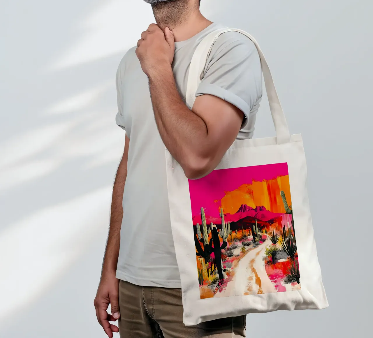 Mexican desert tote bag by Justyna Jaszke JBJart