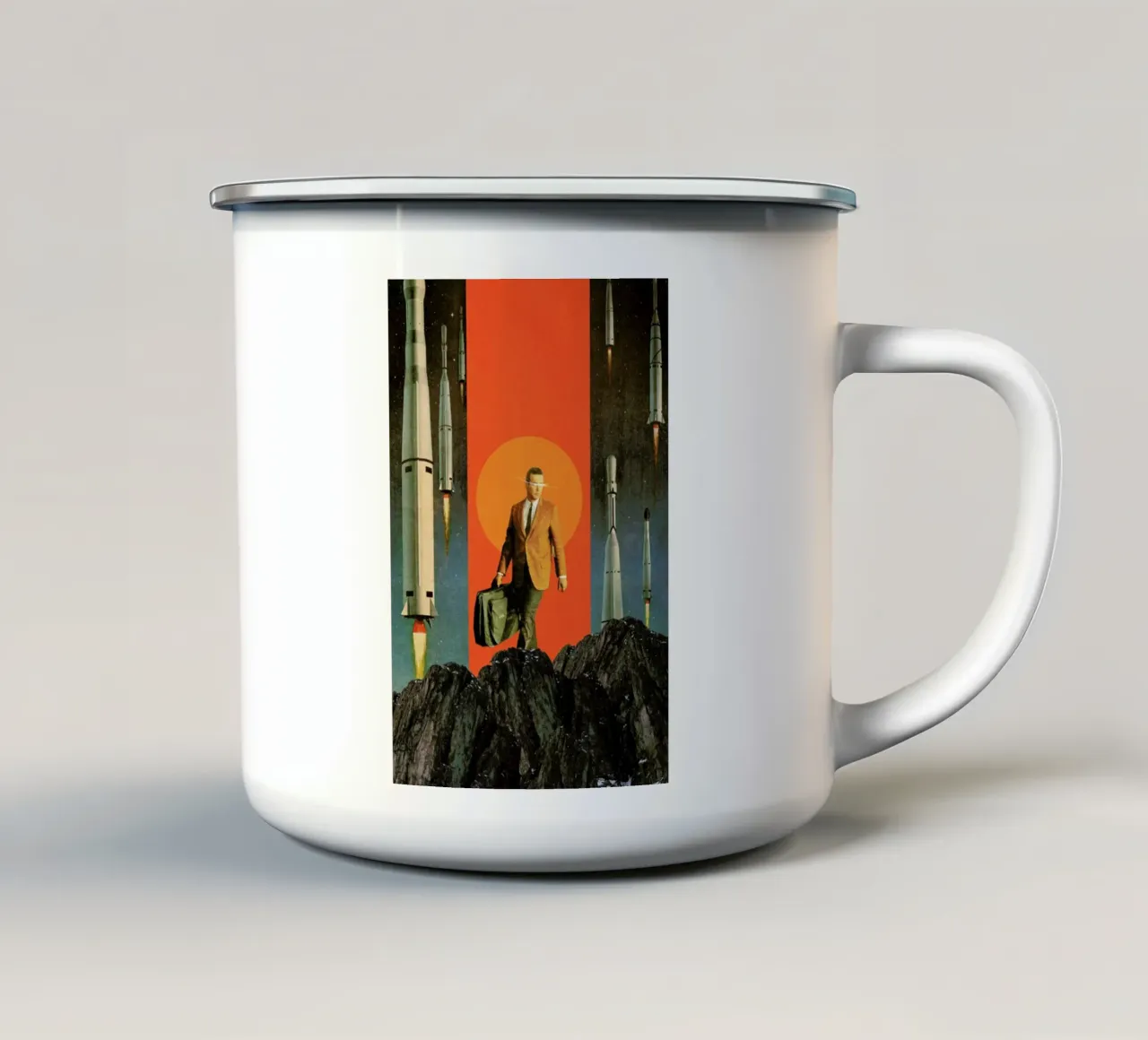 The Departure tazza in smalto da Frank Moth