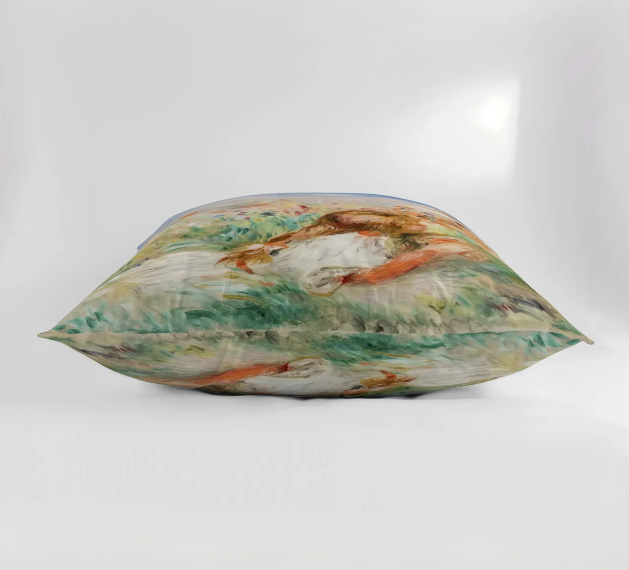 Ragazze nell'erba che compongono un bouquet cuscino da Pretty Flowers Vintage Botanicals