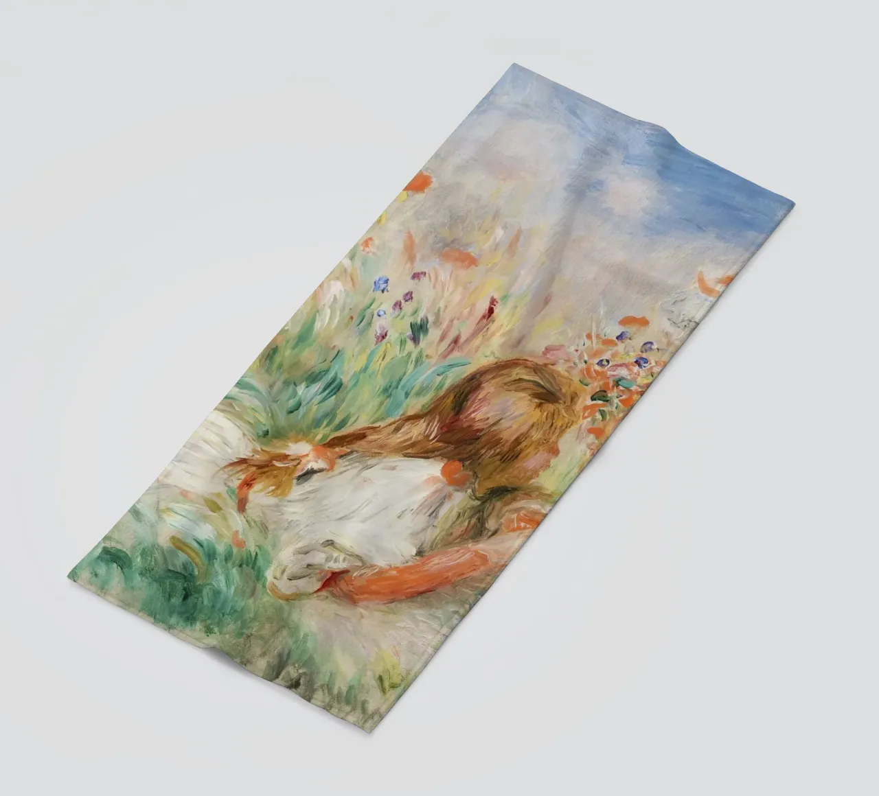 Ragazze nell'erba che compongono un bouquet telo mare da Pretty Flowers Vintage Botanicals