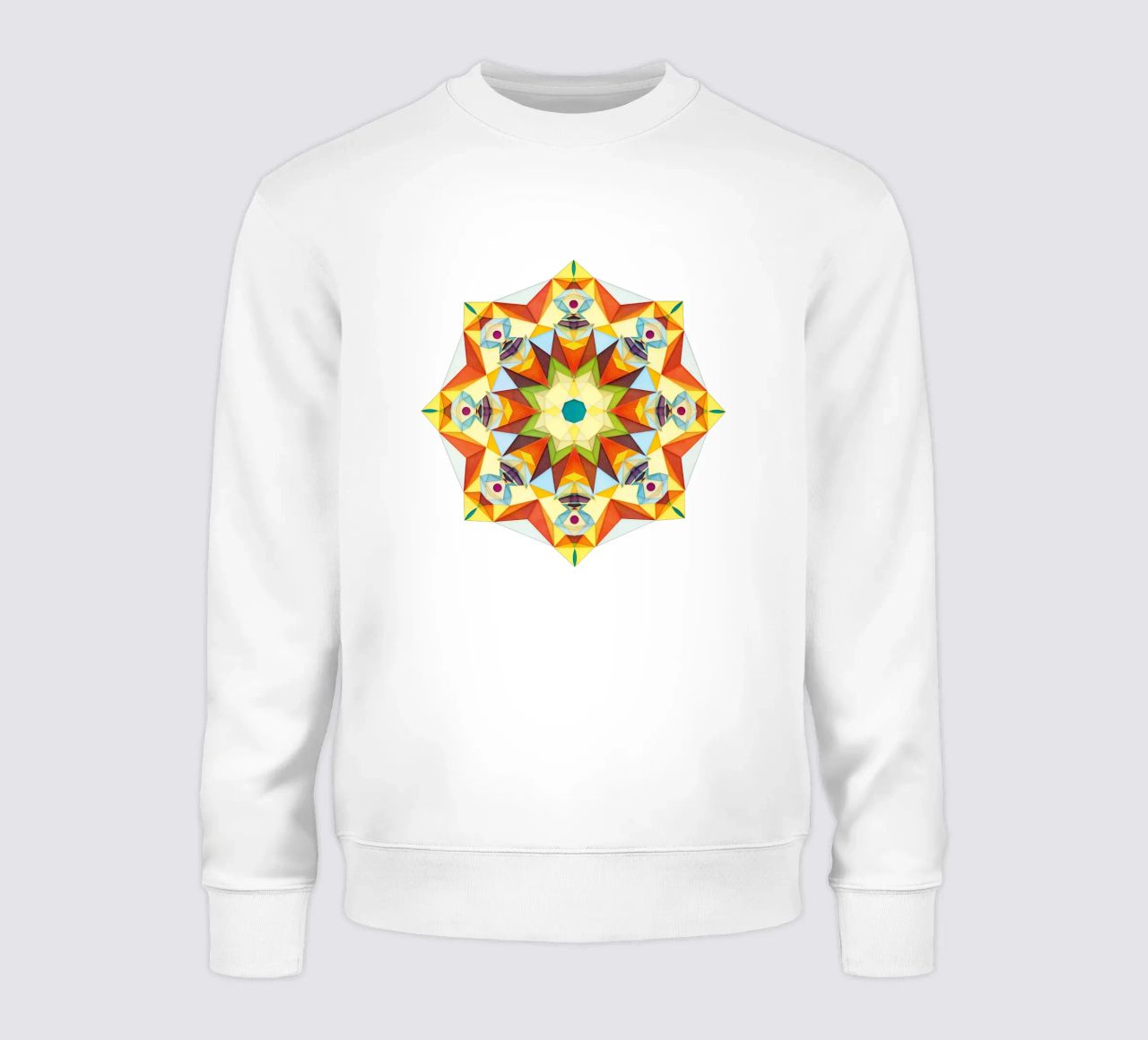 Derviscio - Stampa mandala astratta colorata felpa da Circle Love