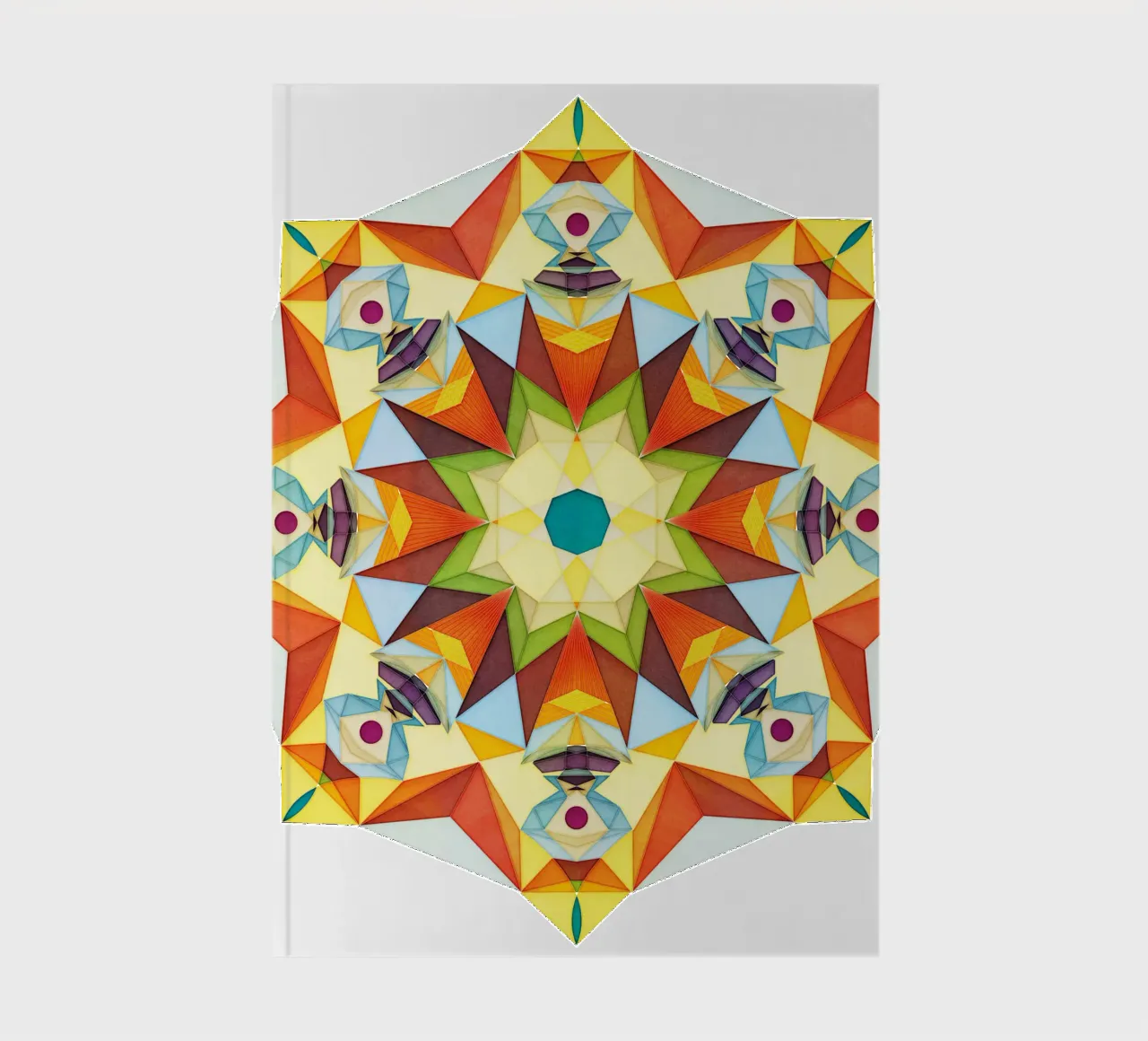 Derviscio - Stampa mandala astratta colorata diario da Circle Love