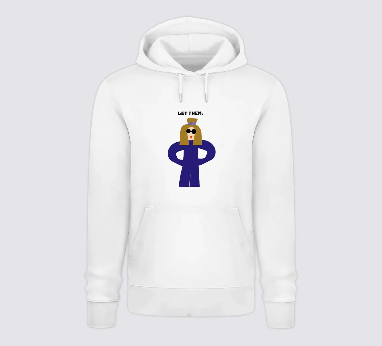 let them. felpa con cappuccio da FRICKE DESIGN