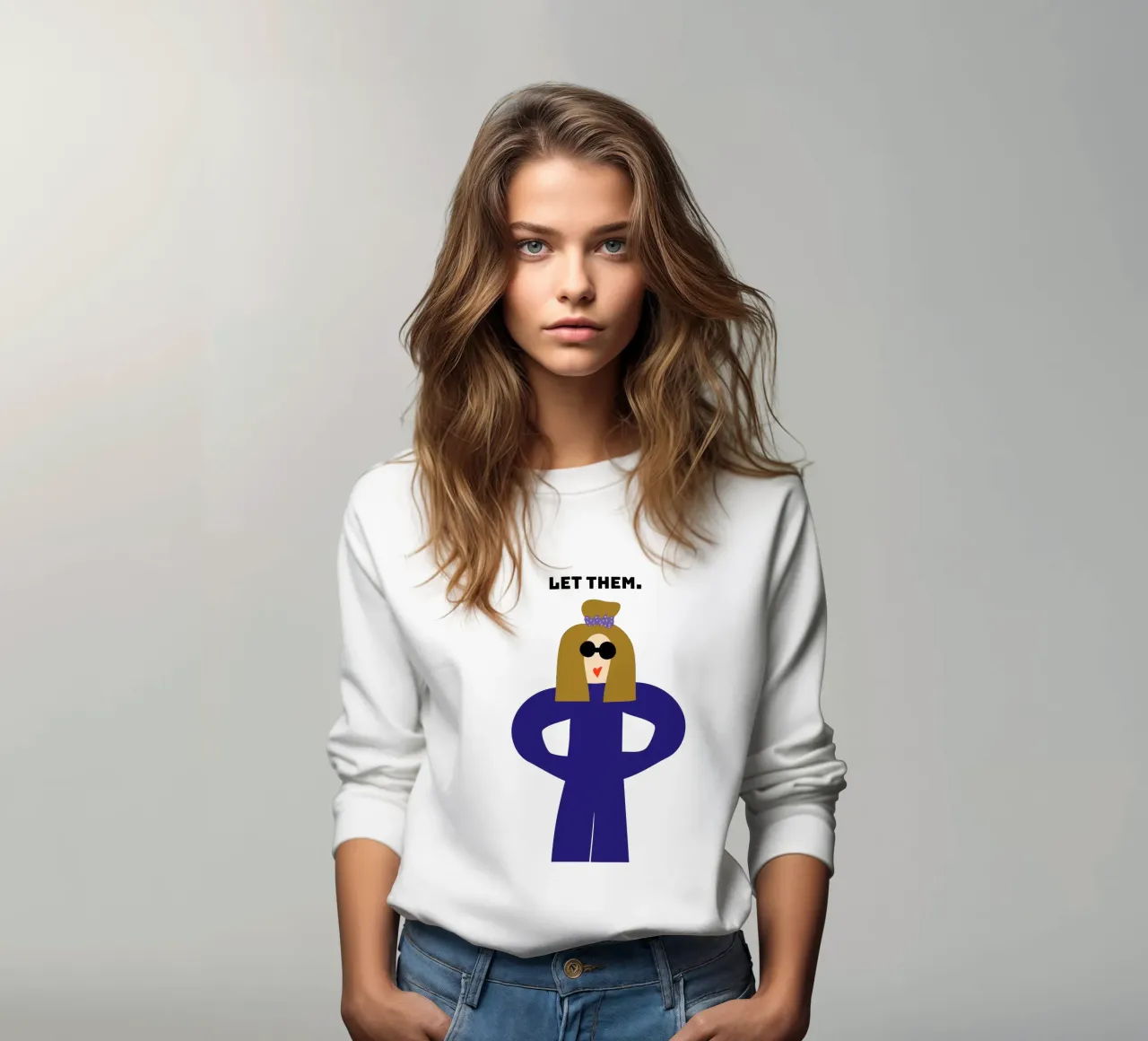 let them. felpa da FRICKE DESIGN