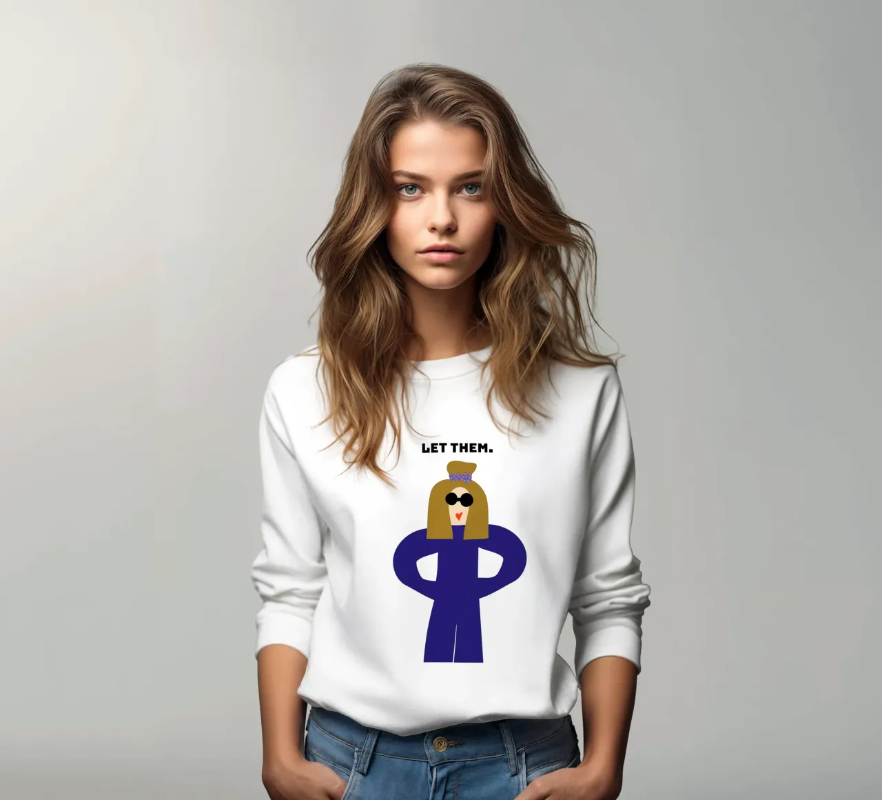 let them. felpa da FRICKE DESIGN