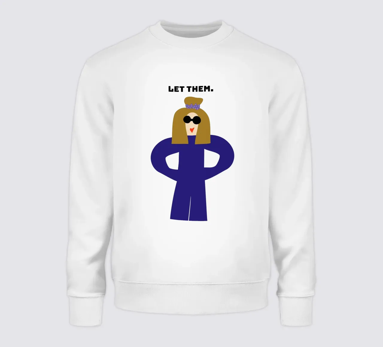 let them. felpa da FRICKE DESIGN