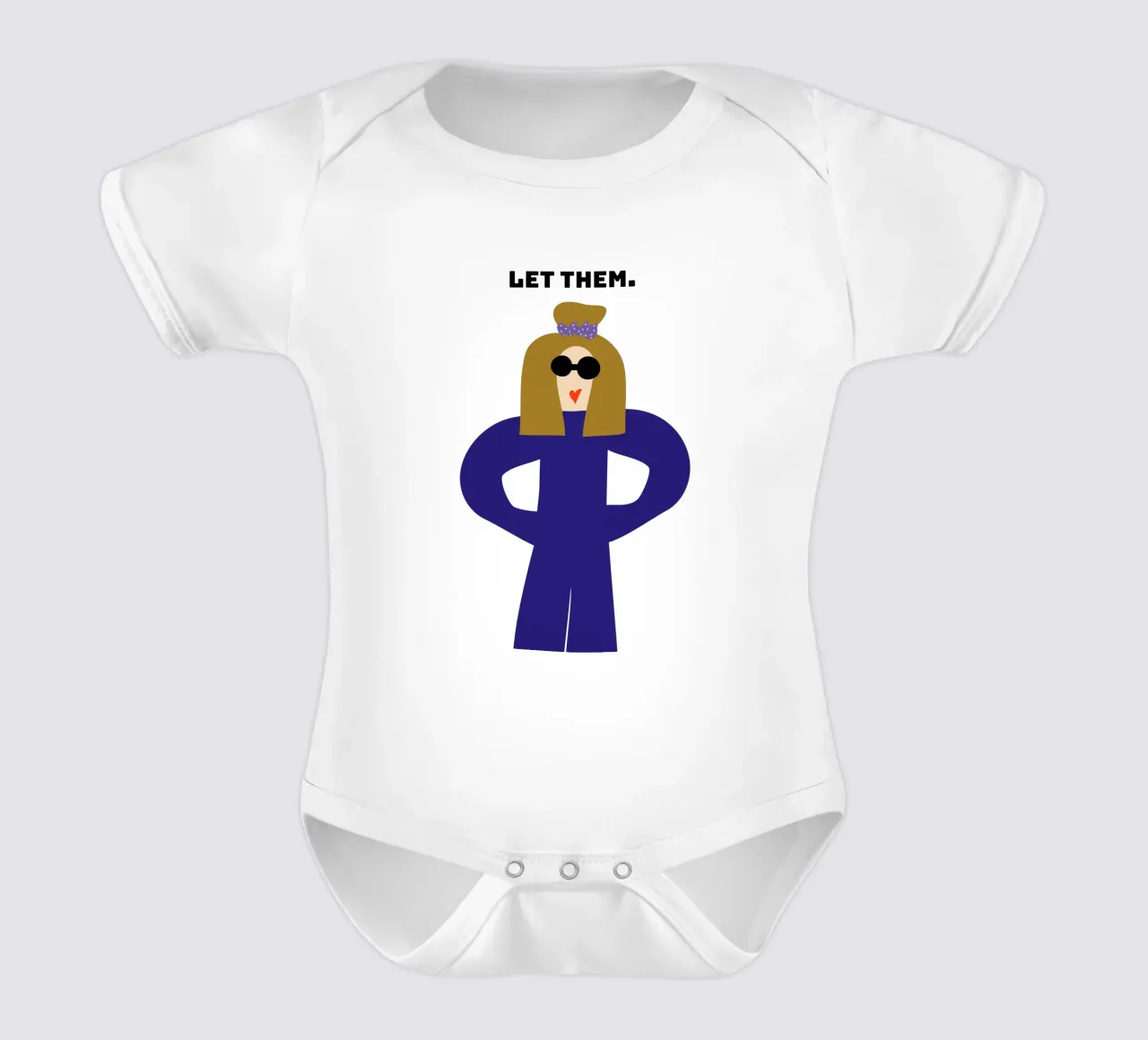 let them. body neonato maniche corte da FRICKE DESIGN