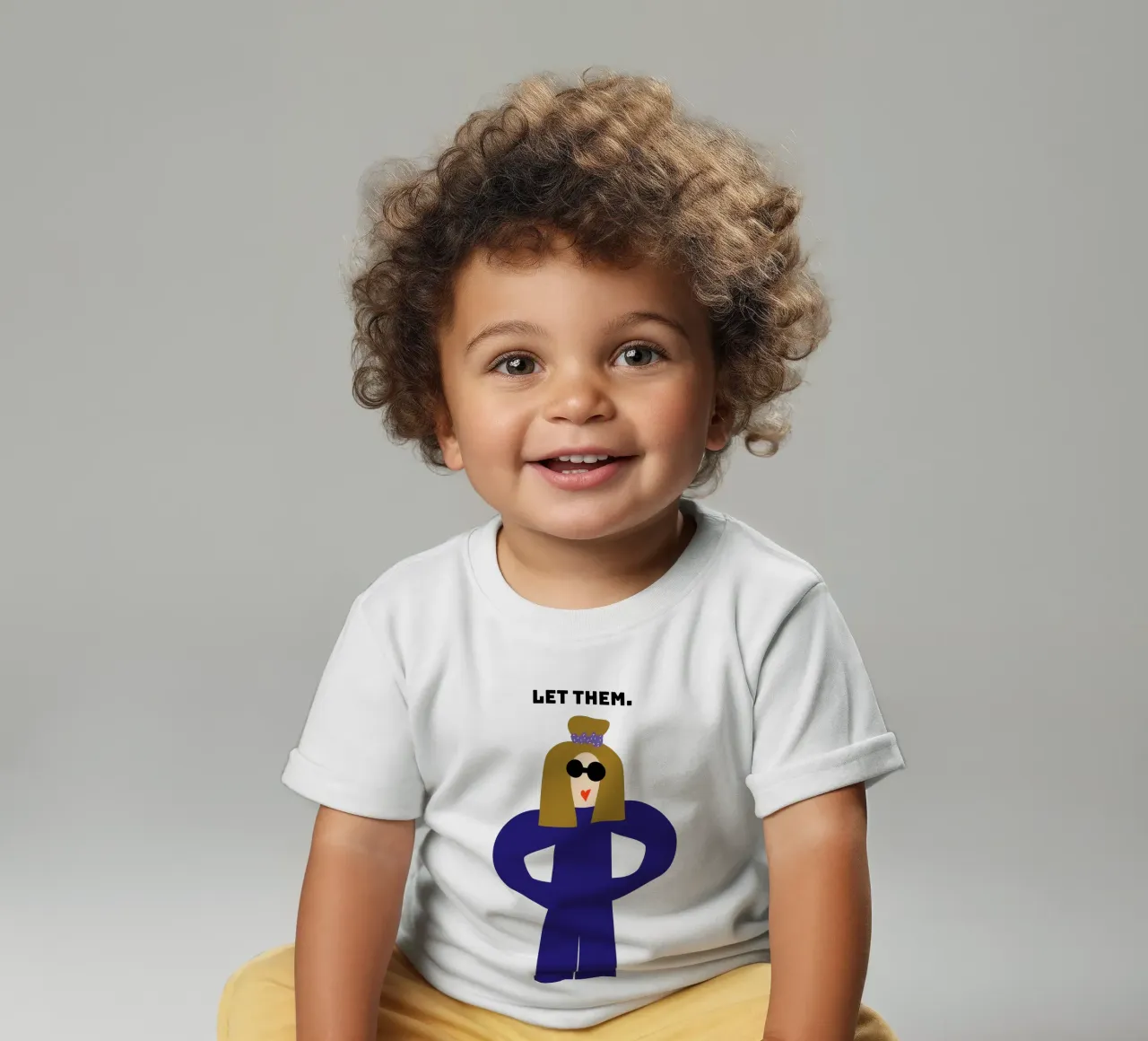 let them. maglietta neonato da FRICKE DESIGN