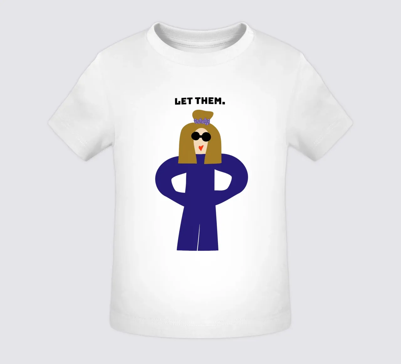 let them. maglietta neonato da FRICKE DESIGN