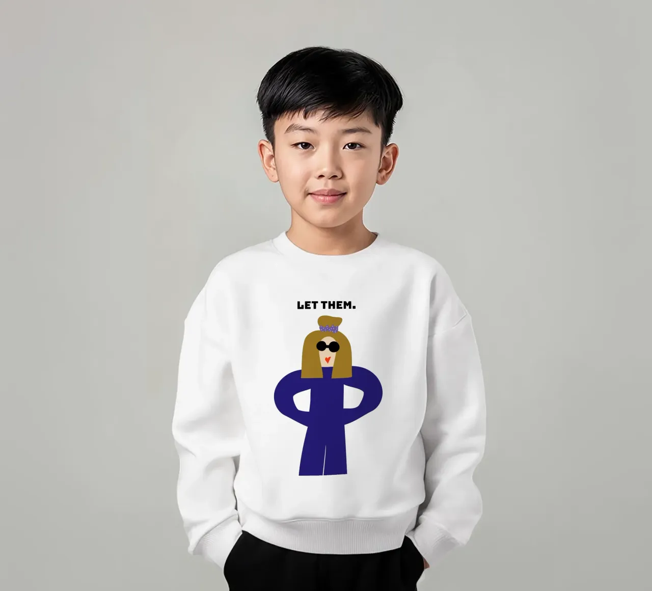 let them. felpa bambino da FRICKE DESIGN