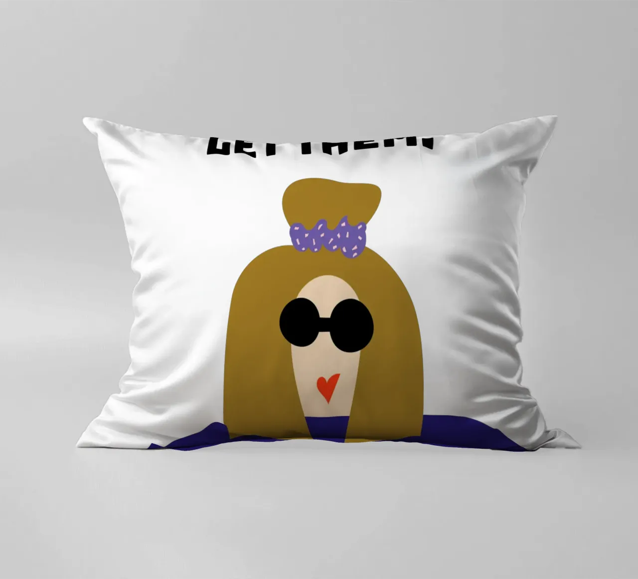 let them. cuscino da FRICKE DESIGN