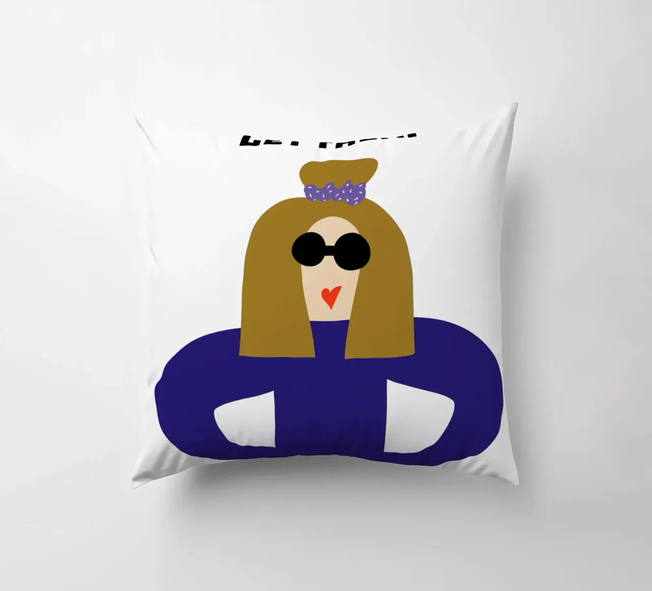 let them. cuscino da FRICKE DESIGN
