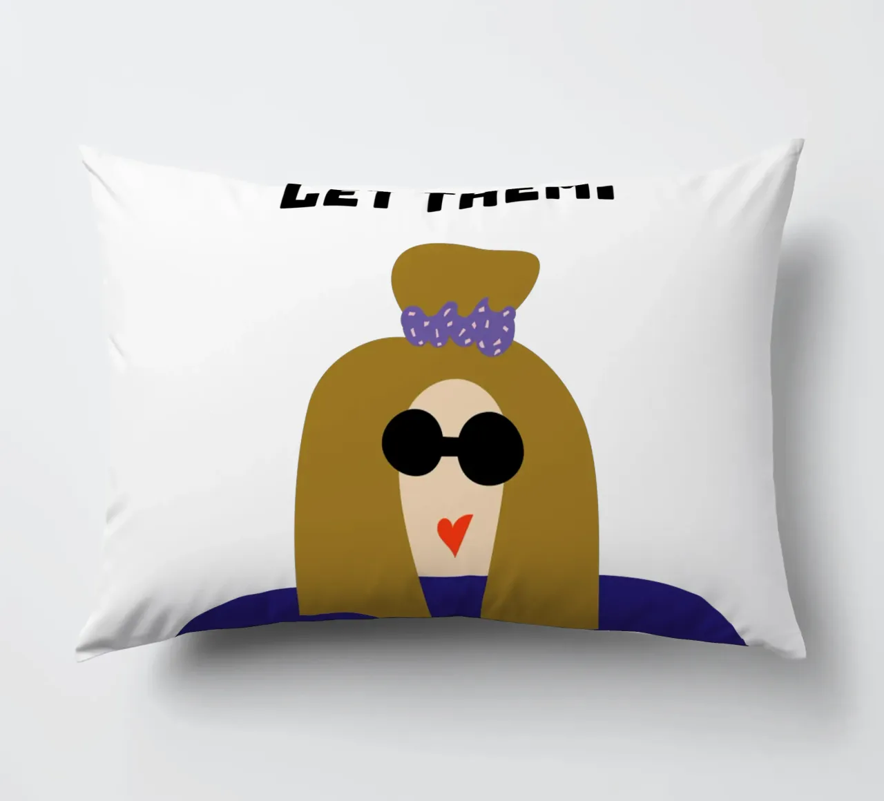 let them. cuscino da FRICKE DESIGN