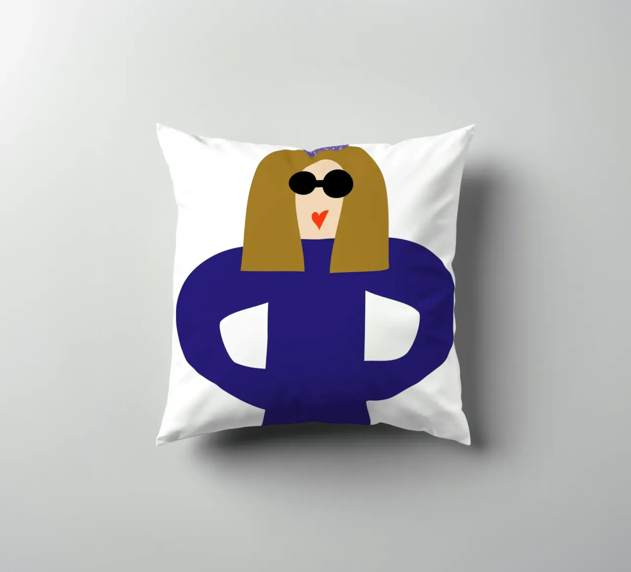 let them. cuscino da FRICKE DESIGN