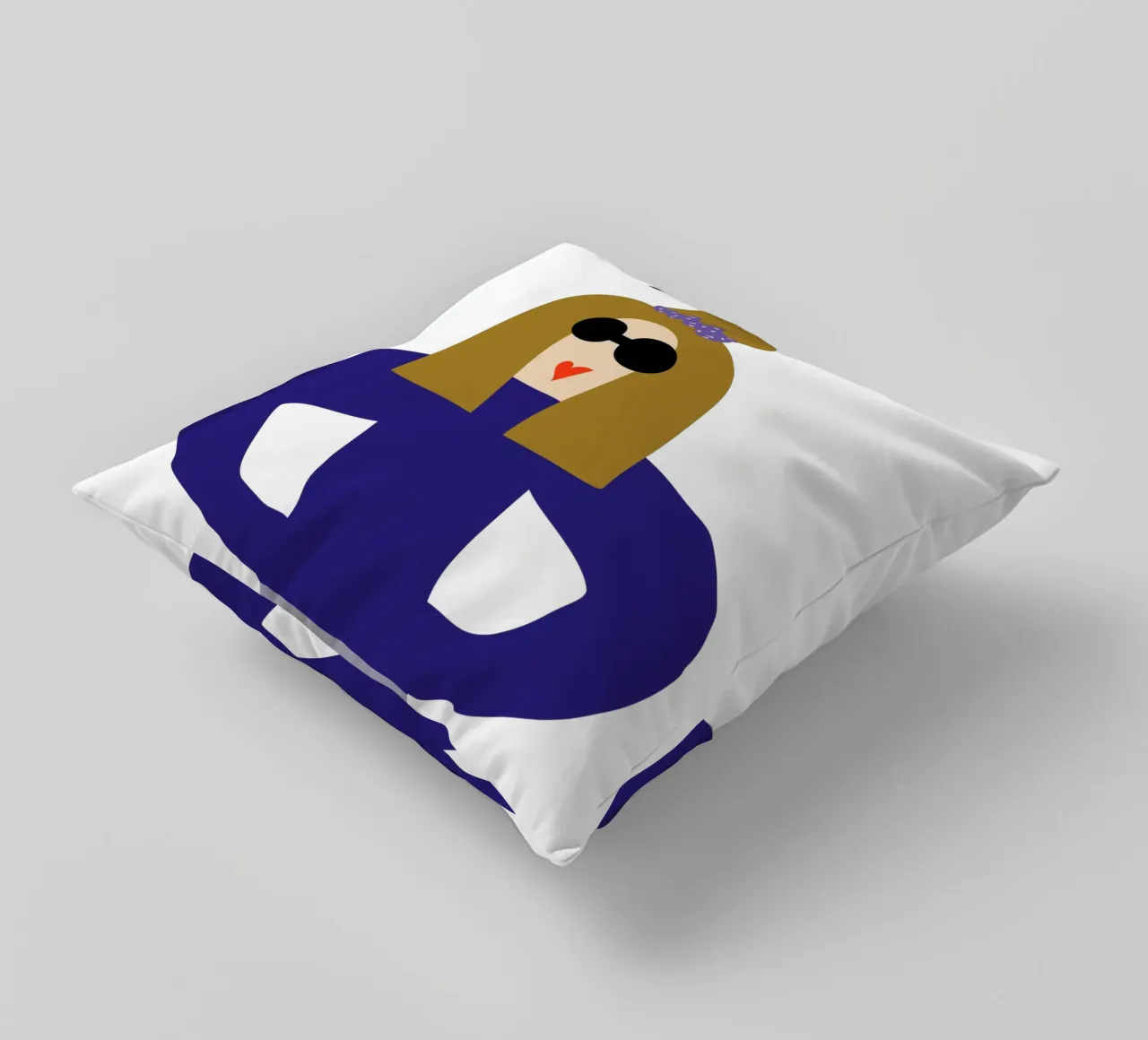 let them. cuscino da FRICKE DESIGN