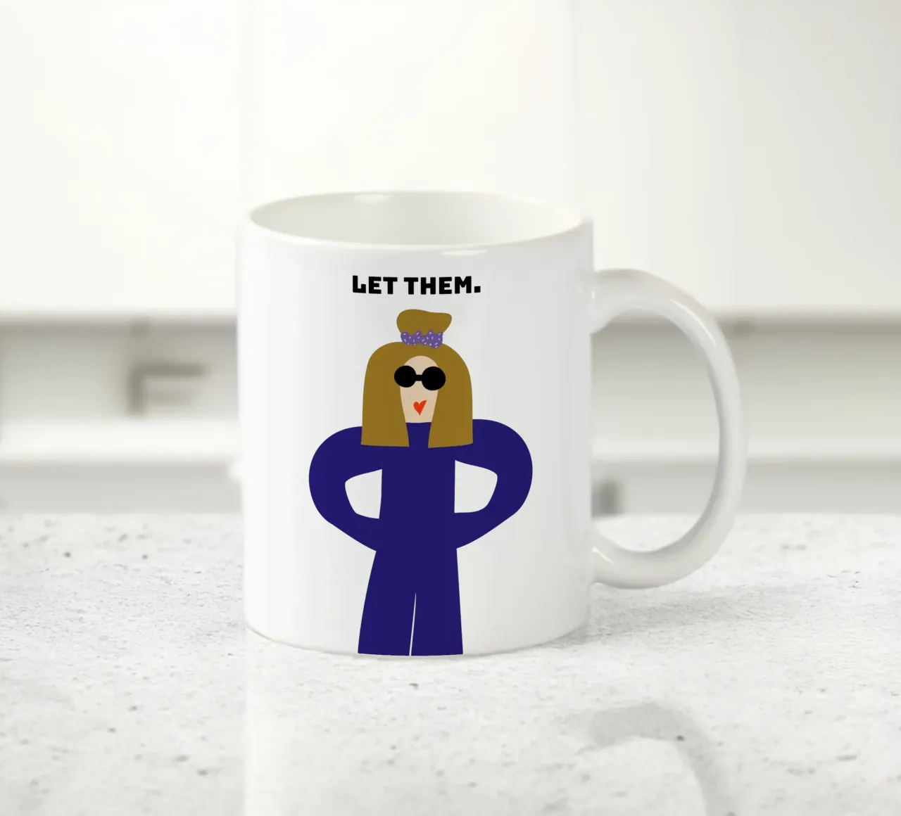 let them. tazza in ceramica da FRICKE DESIGN