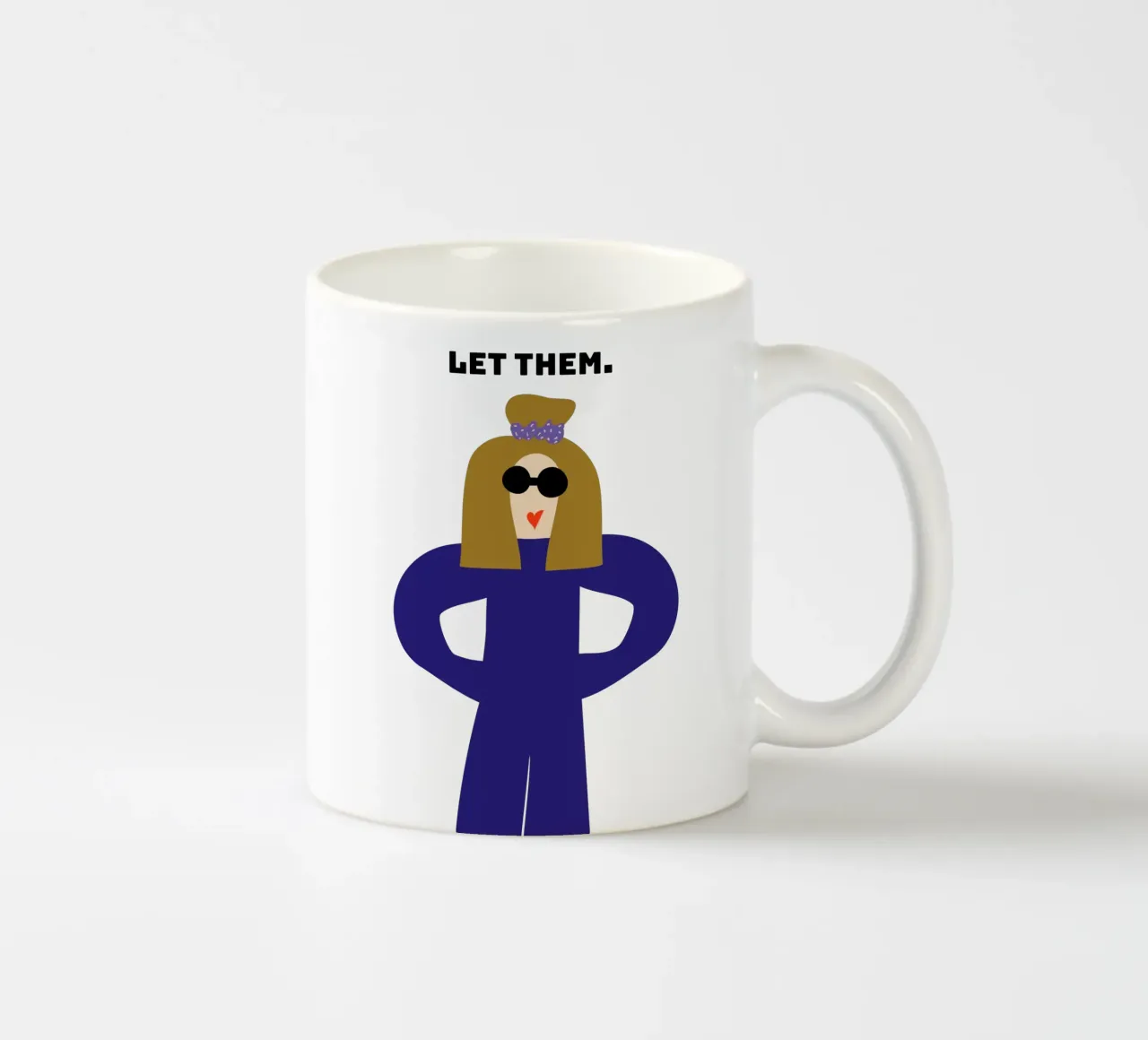 let them. tazza in ceramica da FRICKE DESIGN