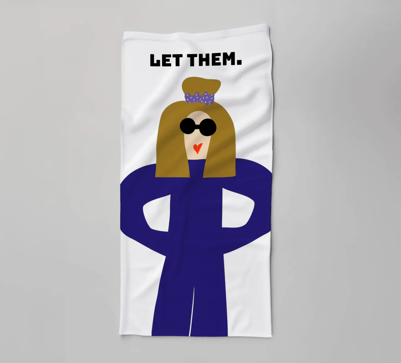 let them. asciugamano da bagno da FRICKE DESIGN