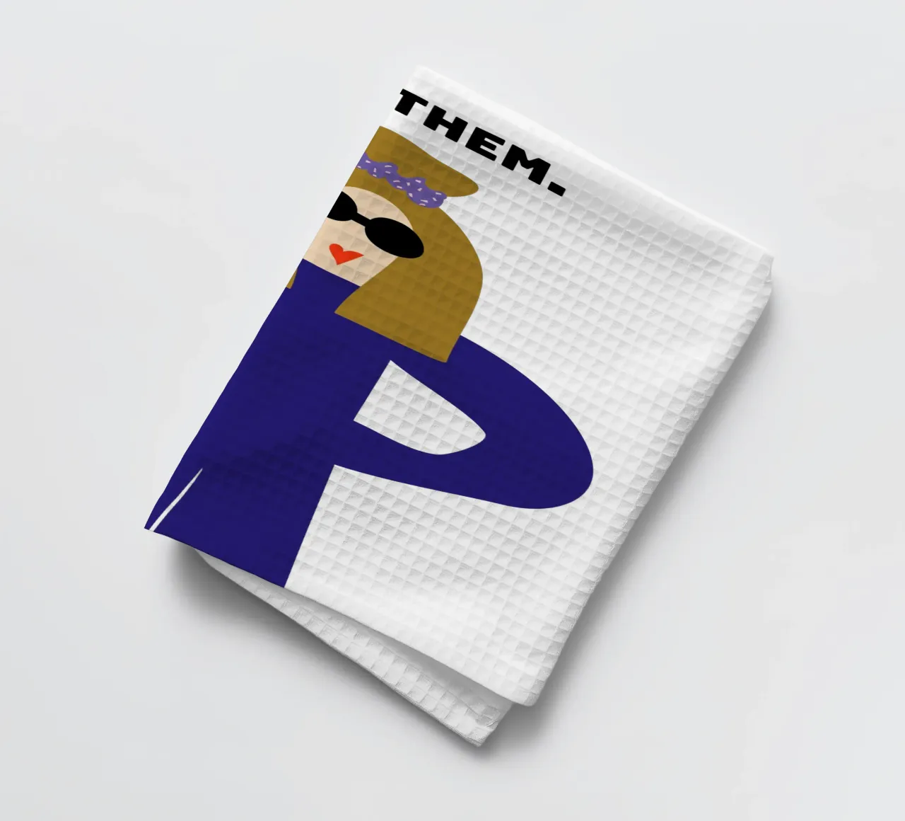 let them. canovaccio da cucina da FRICKE DESIGN